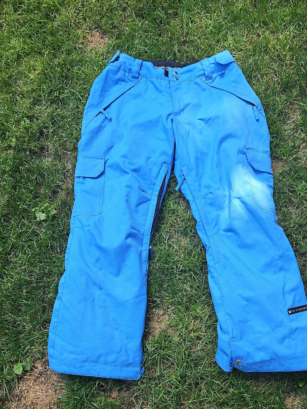 Ride Snowboard Men's Bright Blue Cargo Snow Pants